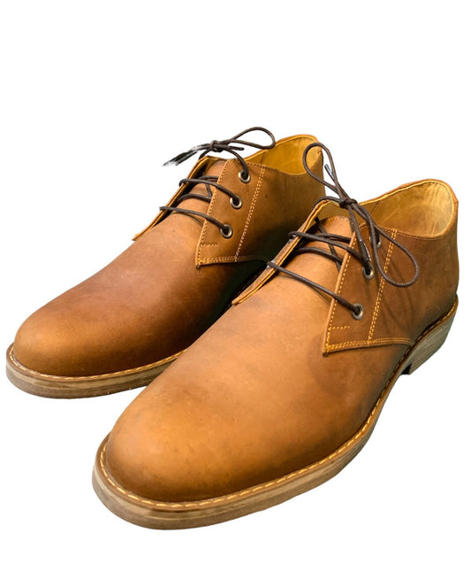 Zapato hombre cuero camel engrasado