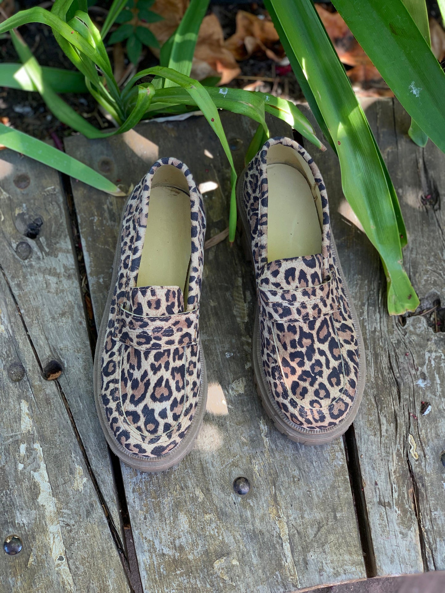 Mocasine cuero print