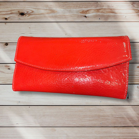 Billetera mujer cuero rojo richiato