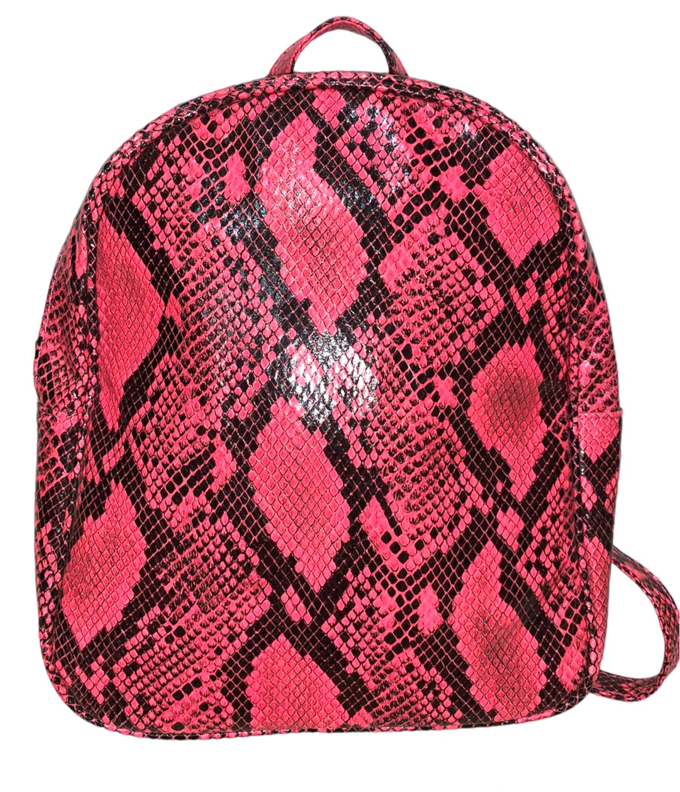 Mochila eco-cuero fucsia serp